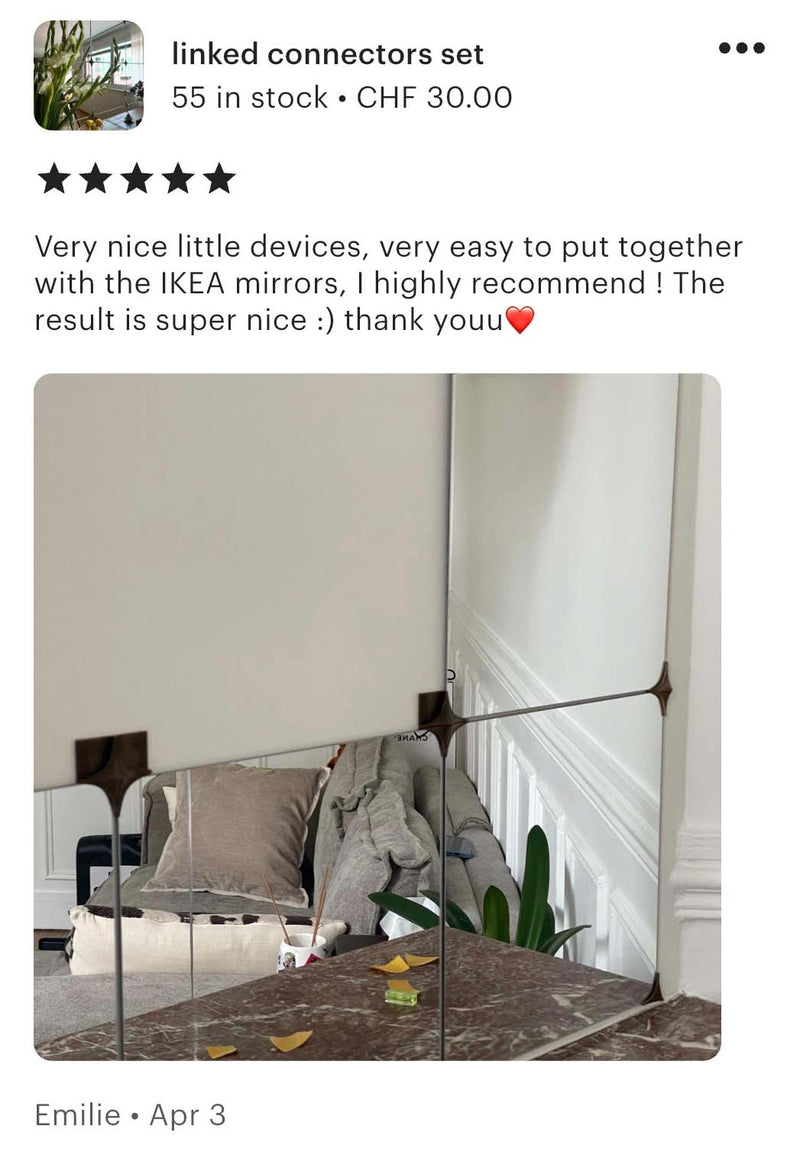 Customer review – mirror wall with Star Connector